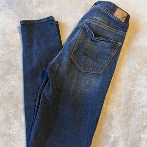 Women's Dark Blue Stretch Denim Jeans